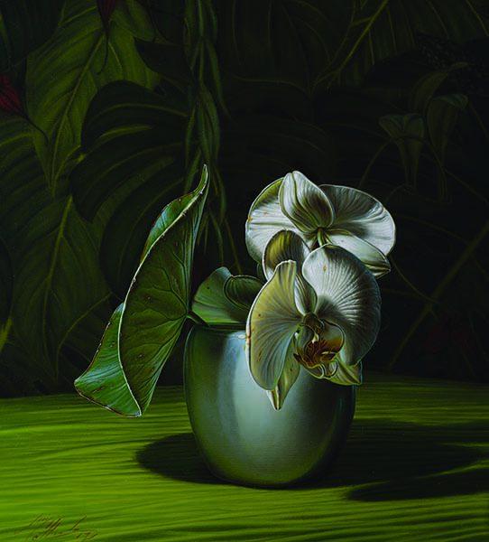 2017ORCHIDEETEXTUREFORESTAoliosutela45x50