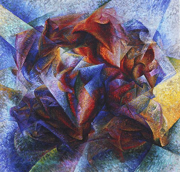 Boccioni Dinamismo di un footballer 1913olio su tela 1932x201cm