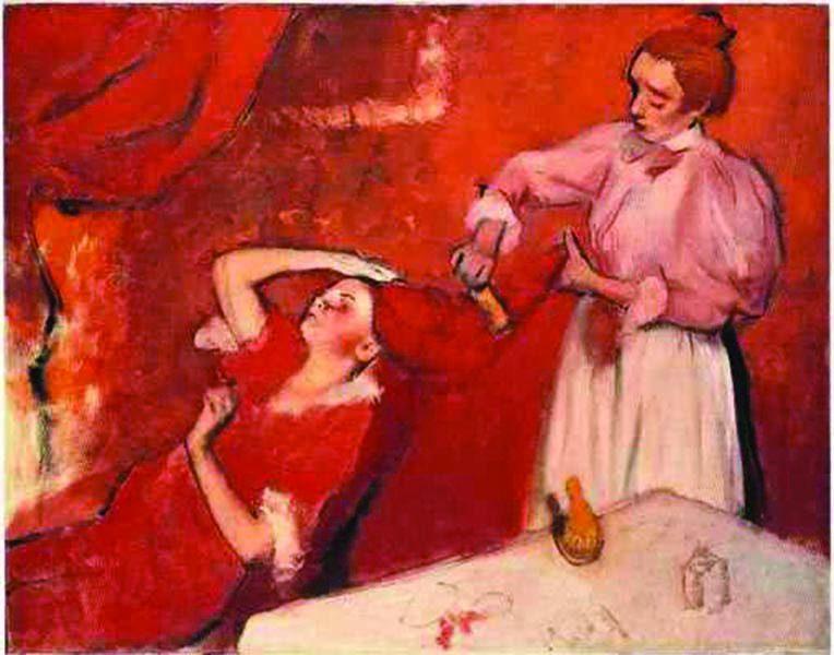 Degas la pettinatrice