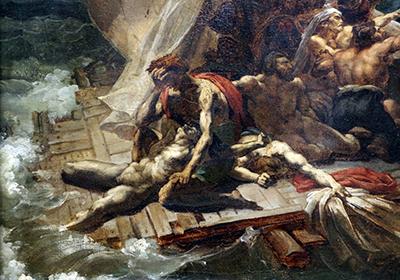 Theodore gericault la zattera della medusa primo schizzo 1818 02
