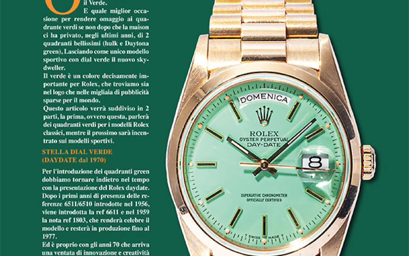 I quadranti verdi che hanno fatto la storia di Rolex. Parte 1.