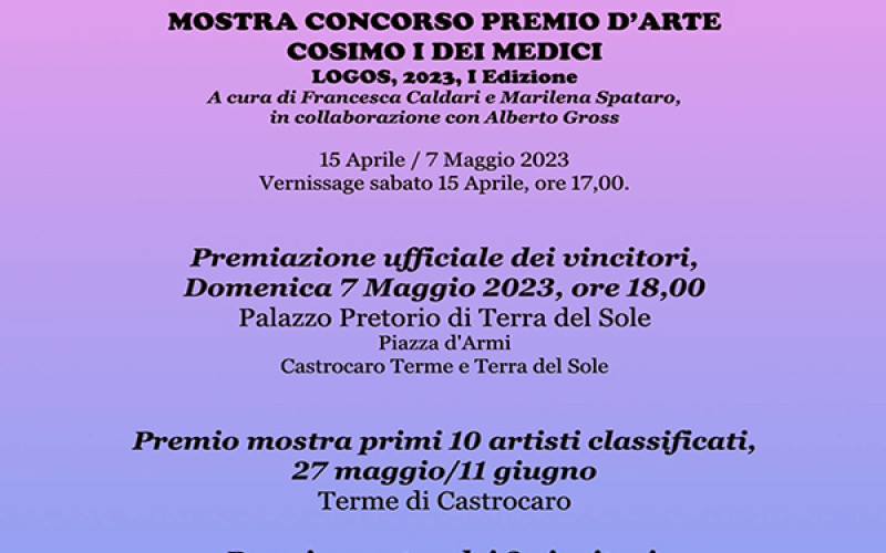 Mostra Concorso Premio d'Arte Caterina Sforza Logos, 2023, IV Edizione