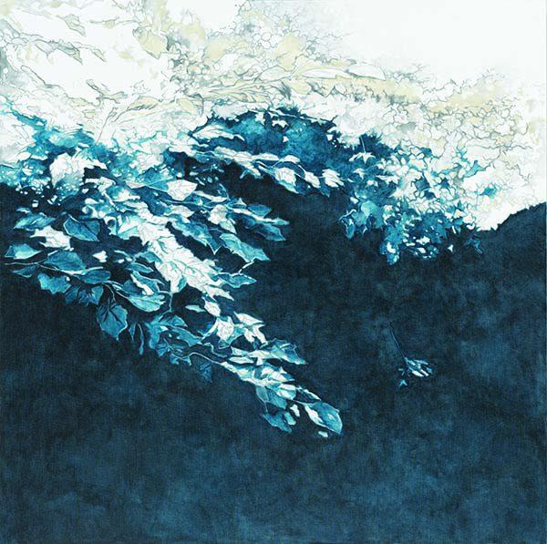 sullorlo del mare 2012 acrilico su tela 120 x 120 cm